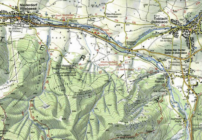 carta topografica, escursionistica 1:25.000